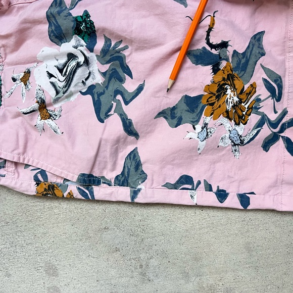 VANS Men Cotton Bermuda Beach Shorts Relaxed Fit Floral Elastic Waist L Summer - Picture 11 of 12